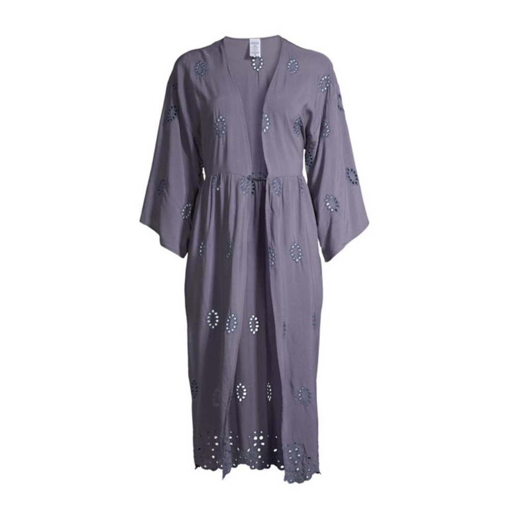 Time and Tru eyelet kimono